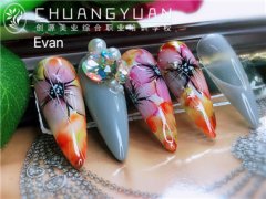 郴州美甲作品--艳丽缤纷系